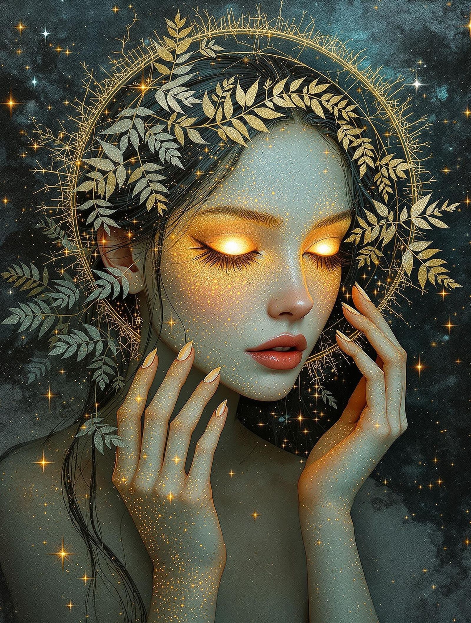 Ethereal Oracle in Iridescent Splendor