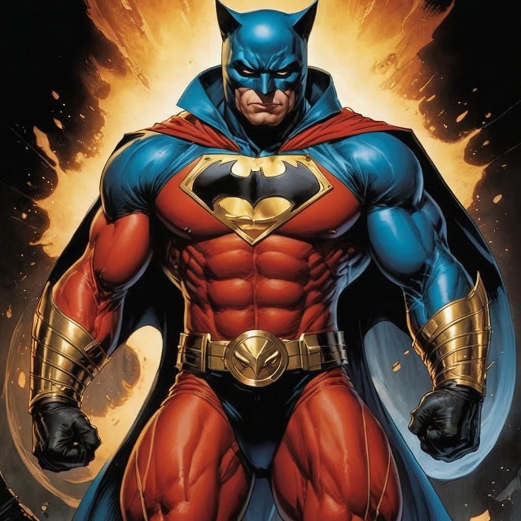 Catman Vigilante in Golden Age Comic Style