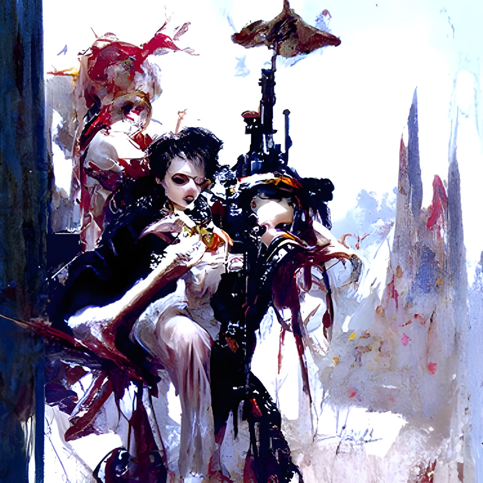 Gothic Tea Party: Ethereal Horror in Post-Apocalyptic Art