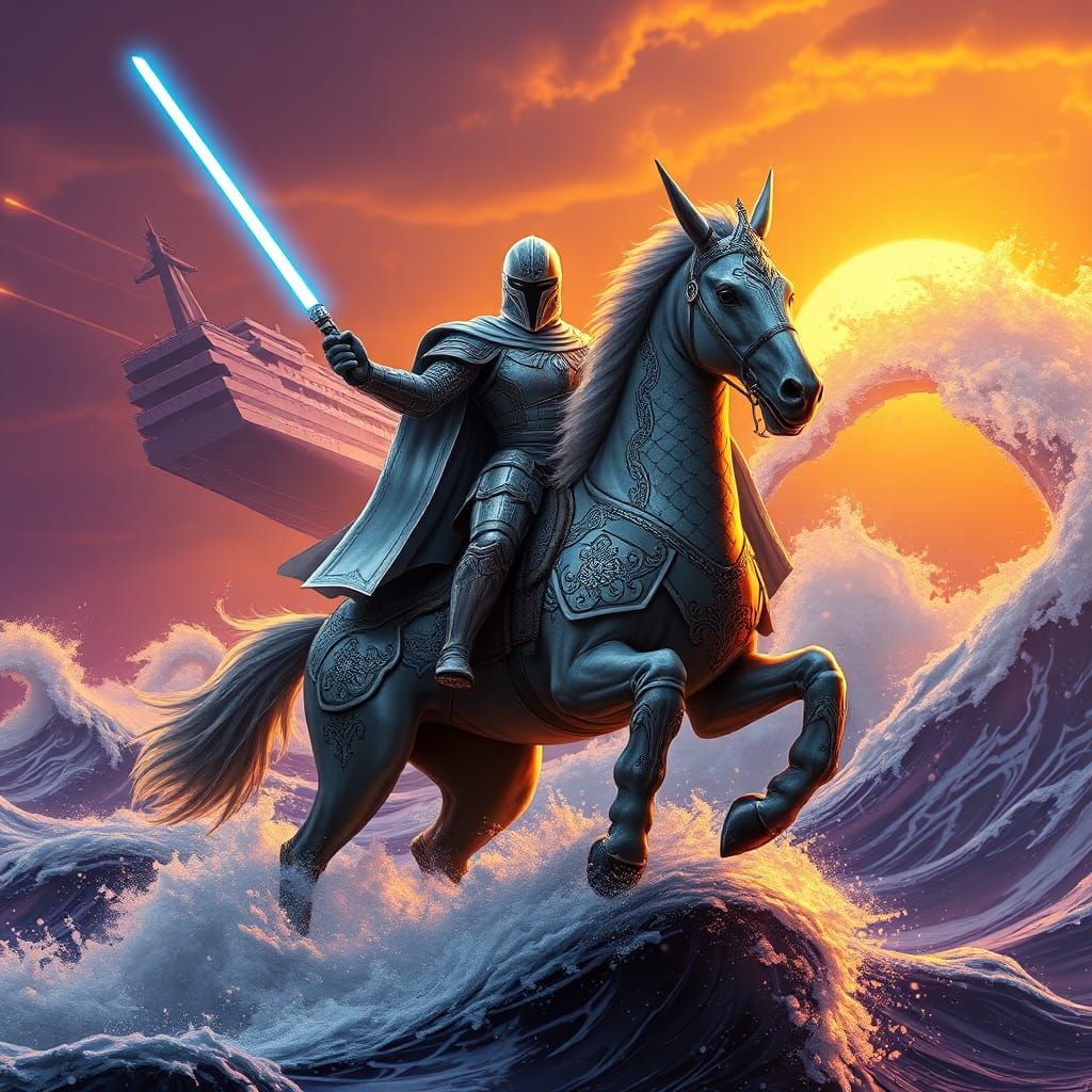 Centaur Jedi Knight in Art Nouveau Armor