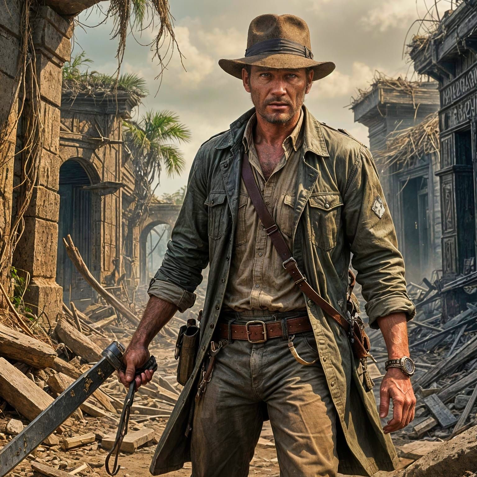 Clive Owen In...Indiana Jones And The Hand Scythe of Horror