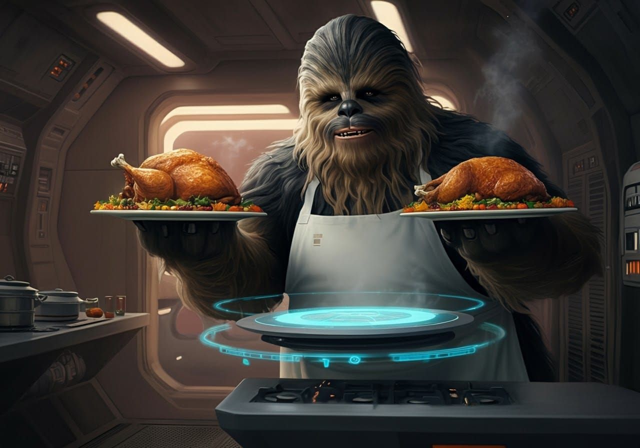Wookiee Chef's Sci-Fi Thanksgiving Feast