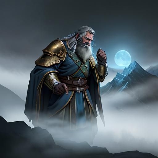 Heroic Female Dwarf Paladin in Misty Mountains