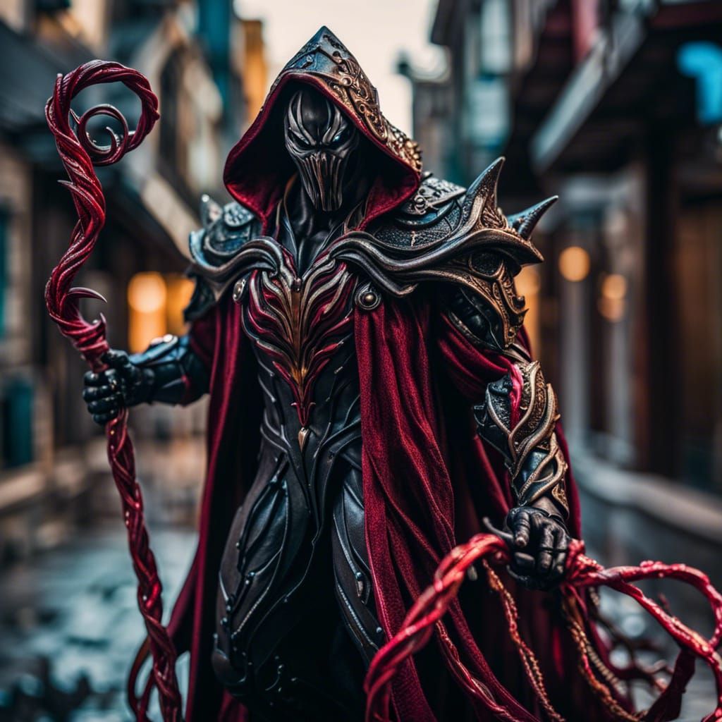 Fierce Wizard: Venom Carnage in Hyperrealistic Style