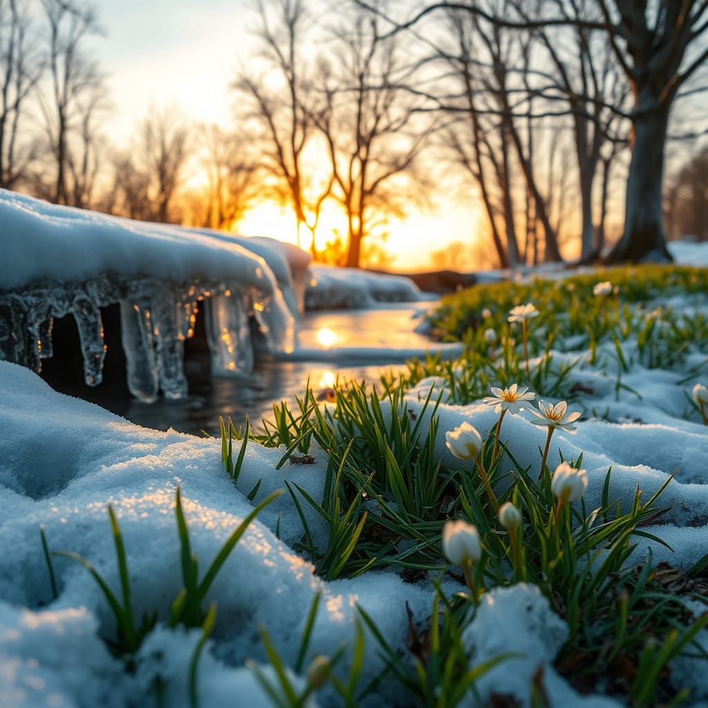 Spring Awakening in a Serene Landscape