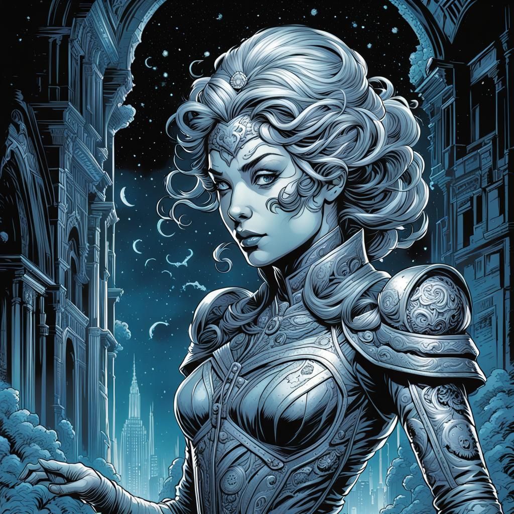 Hyperrealistic Comic Art of Madame Whisper