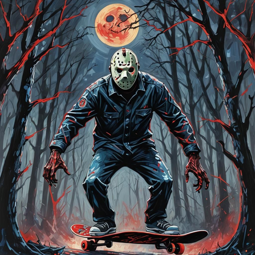 Jason Voorhees Rides Skateboard: Neo-Expressionist Horror Ar...