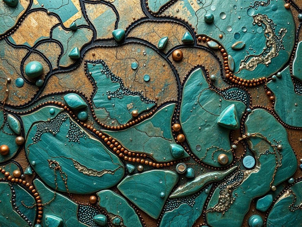 You-Beaut Copperised Fingerspinner in Azurite Malachitic Stardust-Woven Tapestry