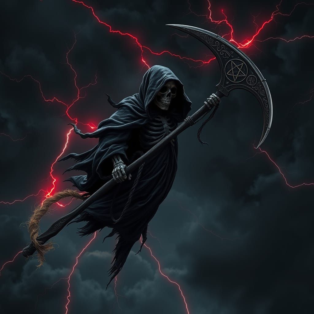 Dark Reaper Descends into Twisted Black Storm