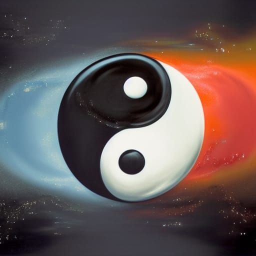 Classic Yin Yang Symbol Digital Art