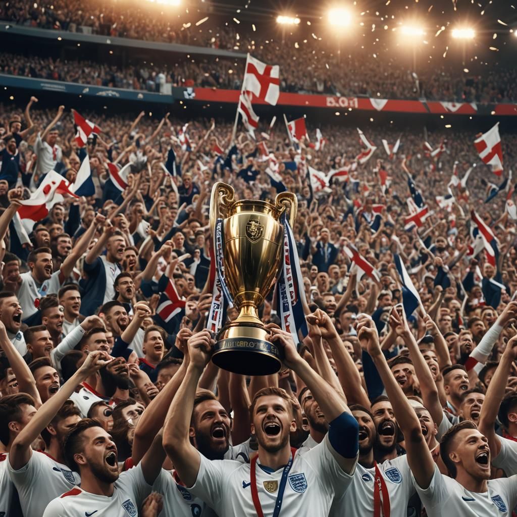 England Football Team Victory in Fantasy Stadium