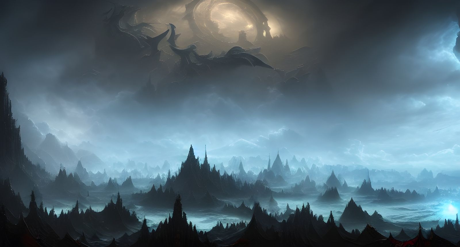 Heavenly View of Polluted Lands: Digital Matte Painting