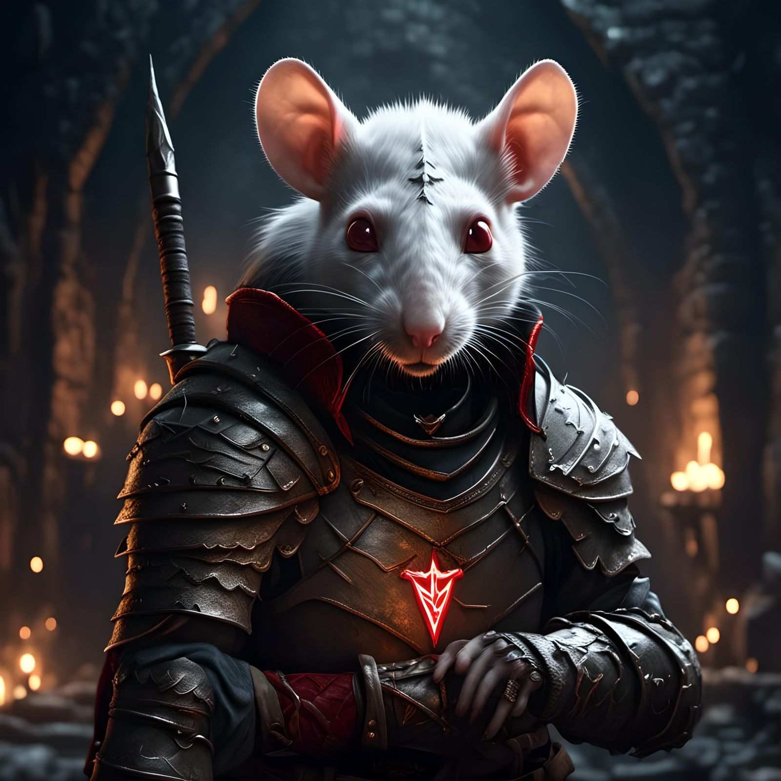 Rat Bandit Warrior in Skyrim Ruins