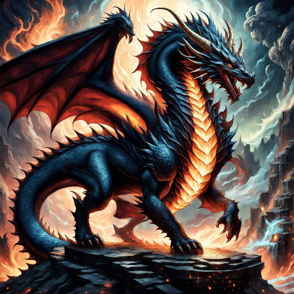 An Apocalyptic Beast which is a (supposedly) dragon