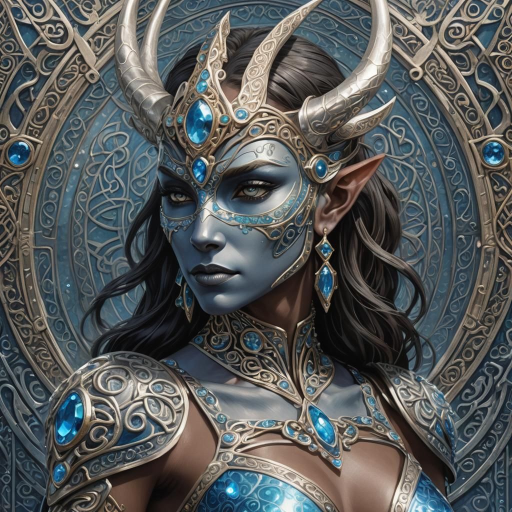 Silver Centaur in Celtic Art Deco Style