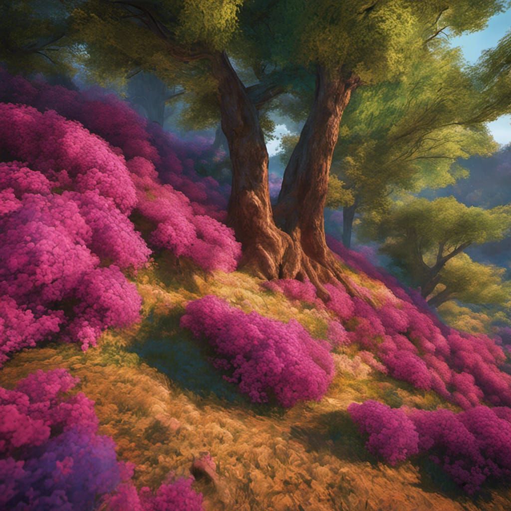 Hyperrealistic Landscape in Impressionistic Style