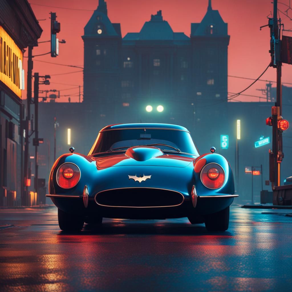 007/Batman Car in Stålenhag Style