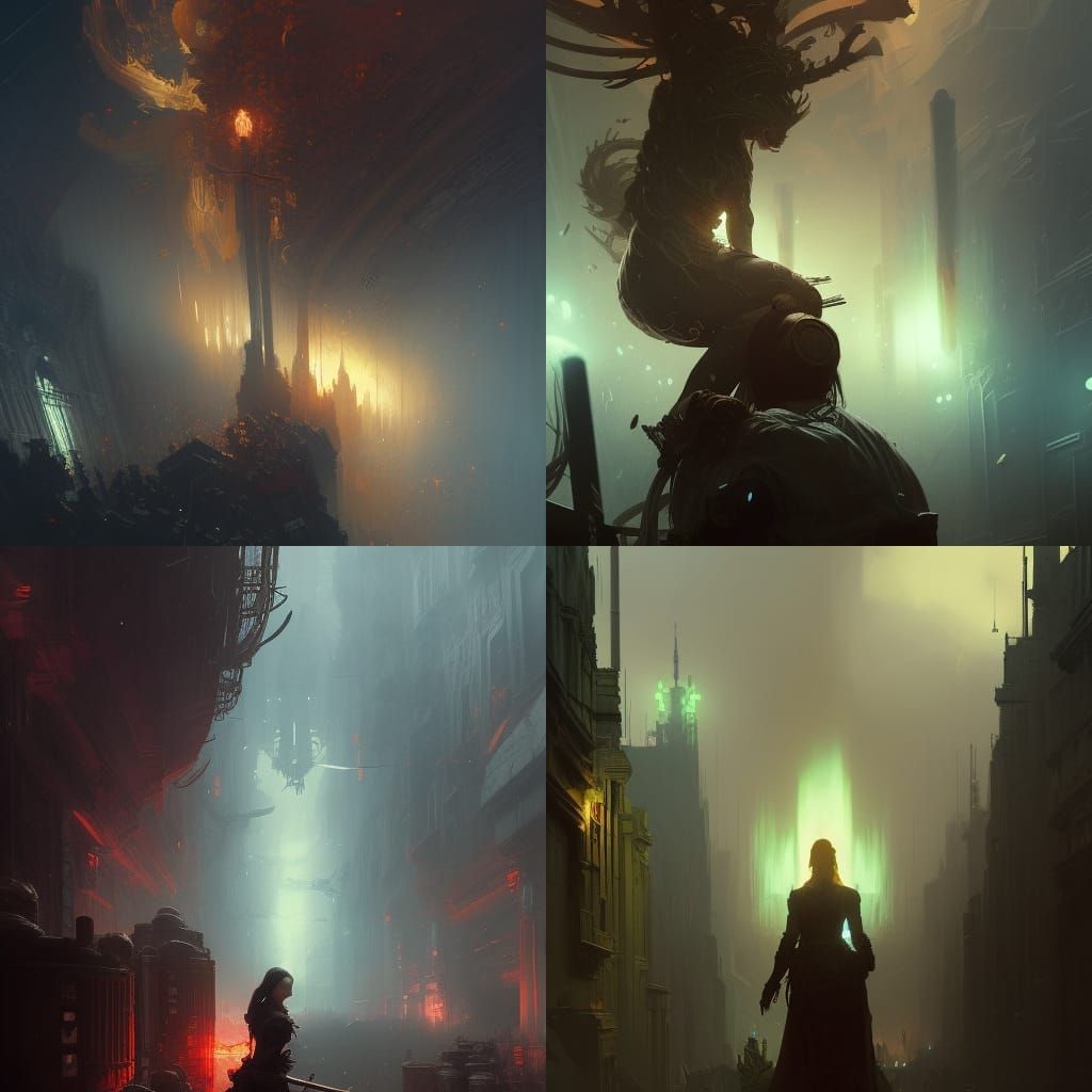 Nuke Explosion: Dark Fantasy Concept Art