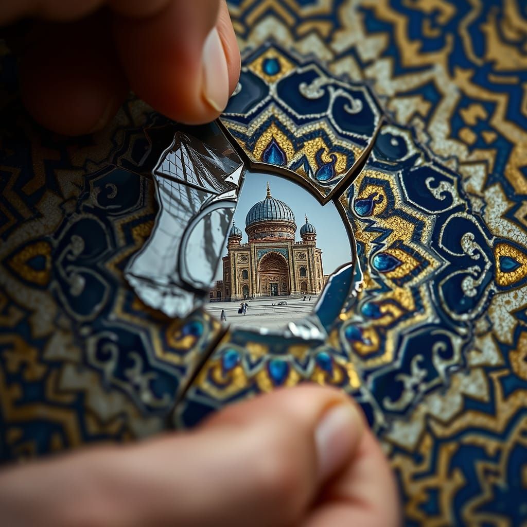 Restoring a Persian Mosaic: Studio Close-Up