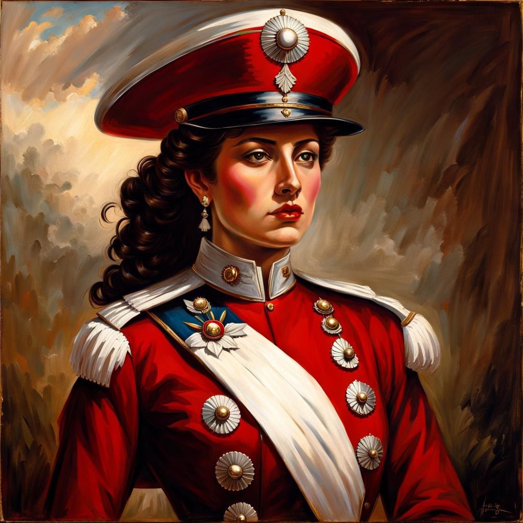 Chilean Soldier in 19th Century Uniform