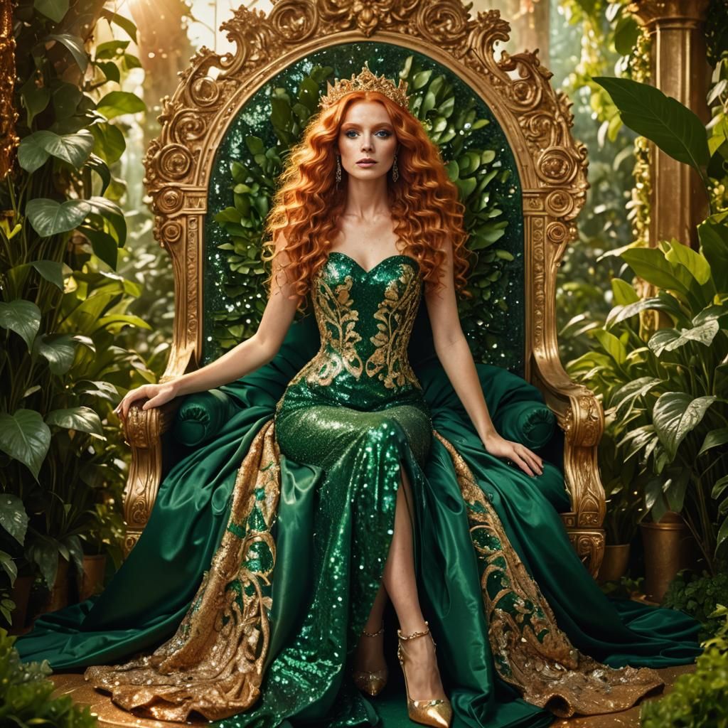 Fairy Queen in Crystal Garden: Fantasy Realism