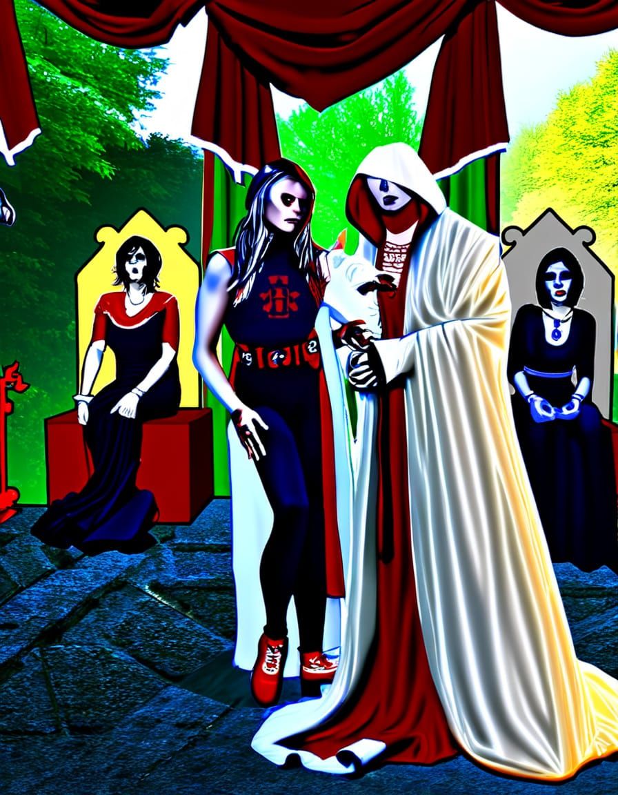 Vampire in Dark Alley: Dark Fantasy Concept Art