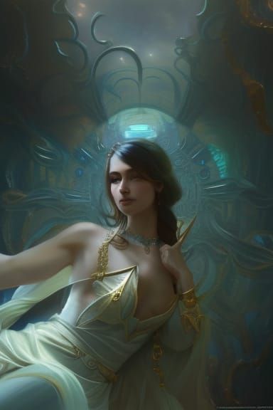 Goddess Meditation: Akashic Records in Hyperdetailed Fantasy...