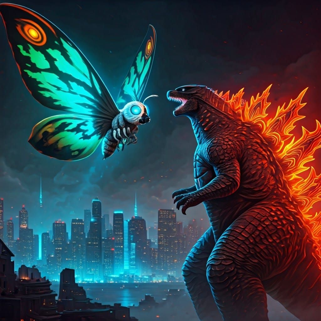 Mothra and Godzilla vs King Ghidorah