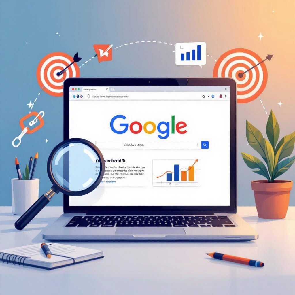 Blog Post #1 on Google in Flat Vector Style