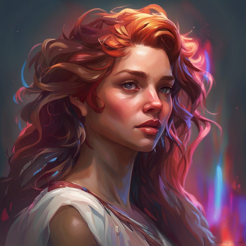 Detailed Portrait in Style of Rutkowski, Artgerm, Mucha