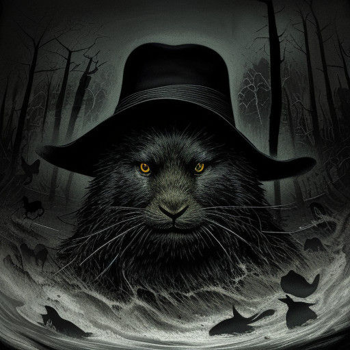 Rabbit Deceit in Dark Expressionism