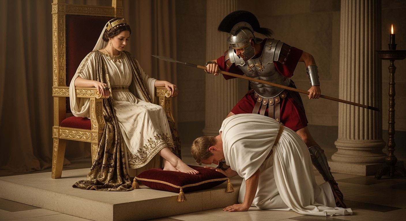 Empress Messalina on Her Golden Throne