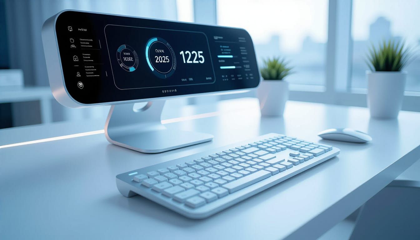 Futuristic GUI for Computer Operating System in 2125