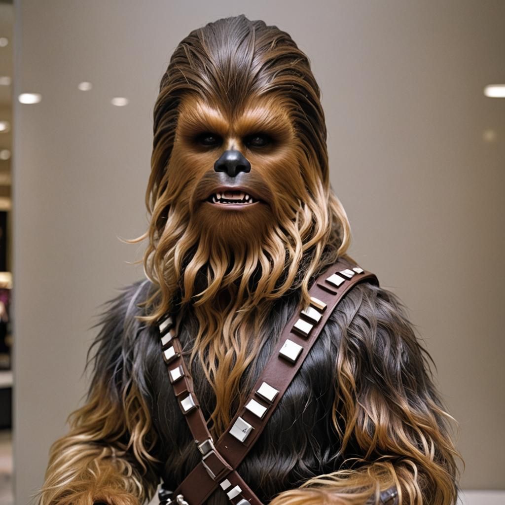 Chewbacca Glamour Shots at the Mall