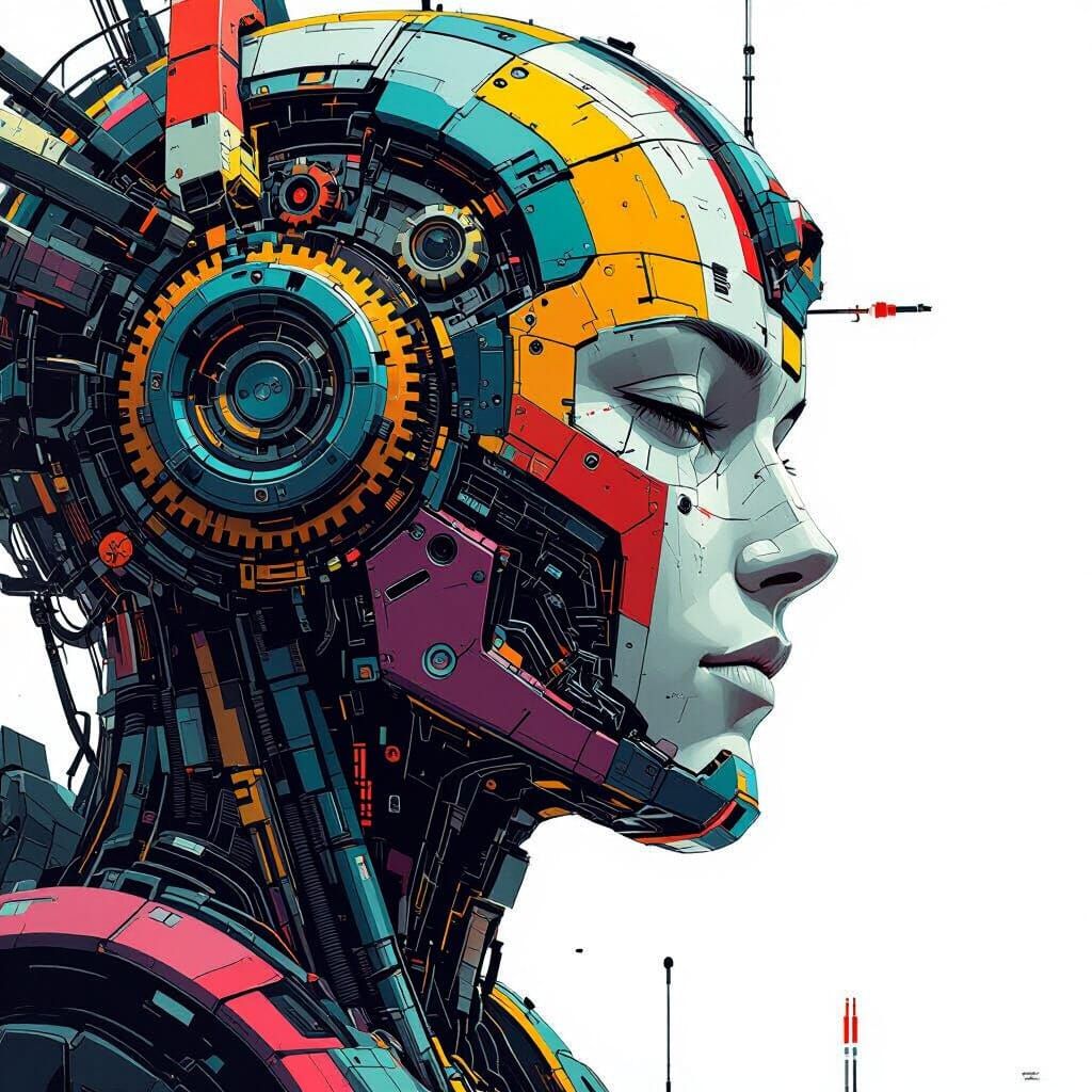 Majestic Steampunk Lion of Gears