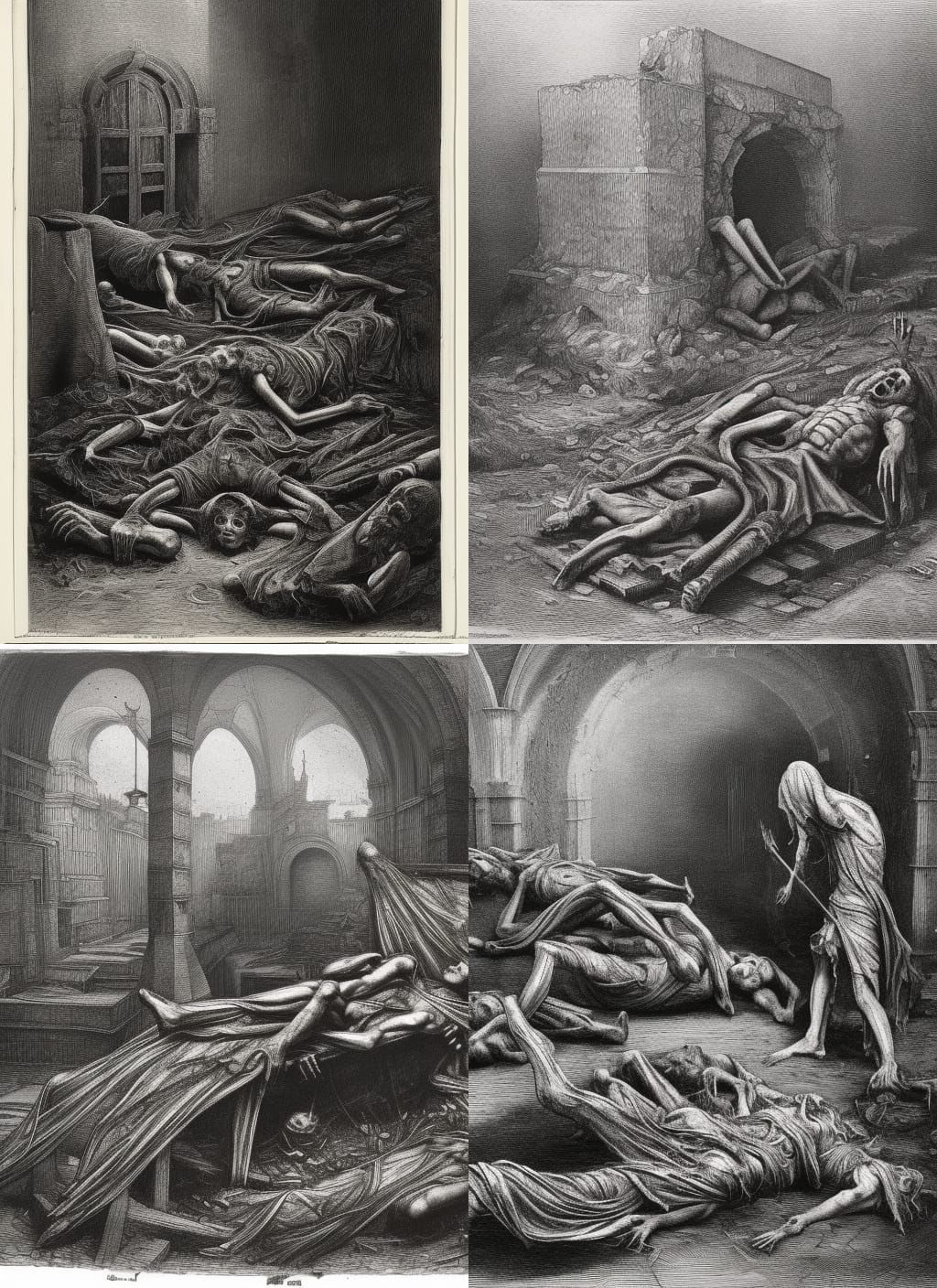 Decomposing Corpse Rising from Ruined Sepulchre