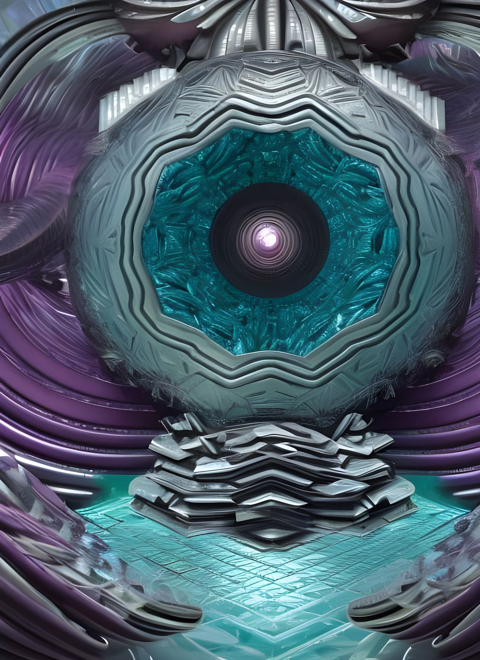 Geometric Abstract: Intricate Mathematical Concept Art