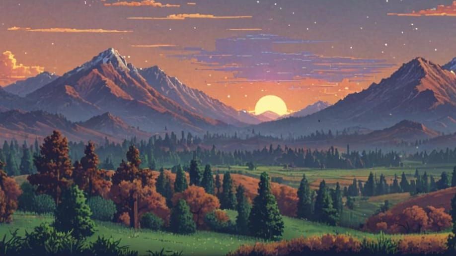 Pixel art Landscape