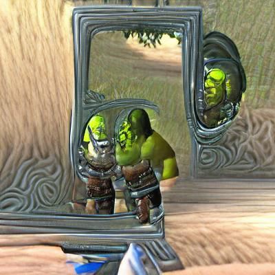 Orc Stares into Interdimensional Mirror
