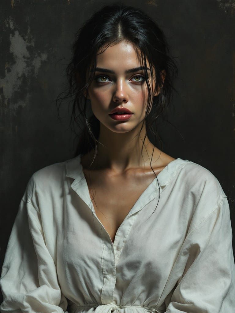 Abstract Figure Study in Haunting Color Fields