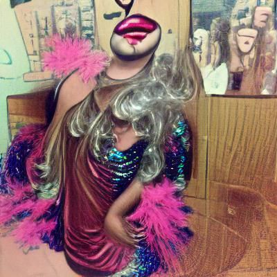 Vibrant Drag Queen Portrait