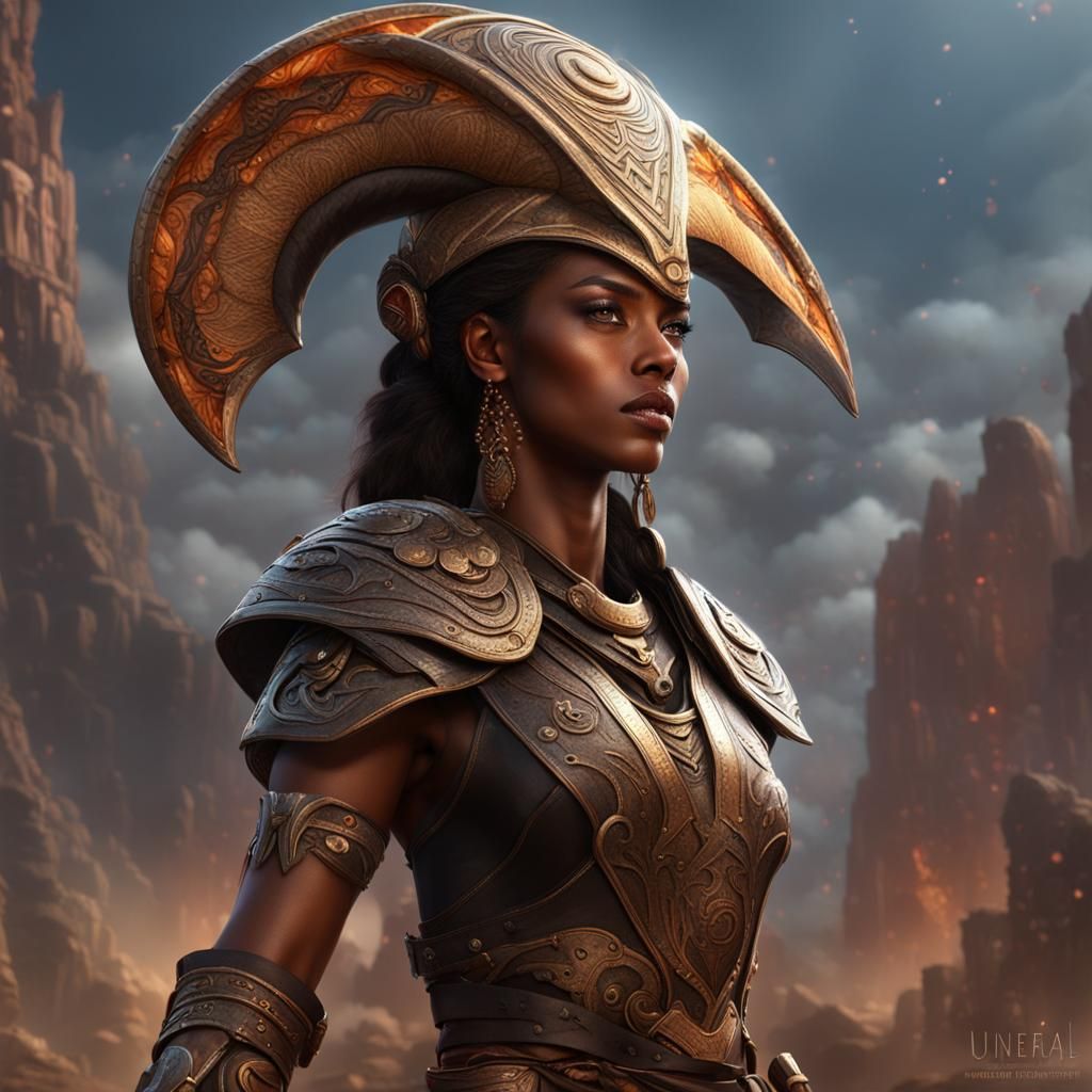 Aries Rising: Expressive Portrait in Fantasy Art Style