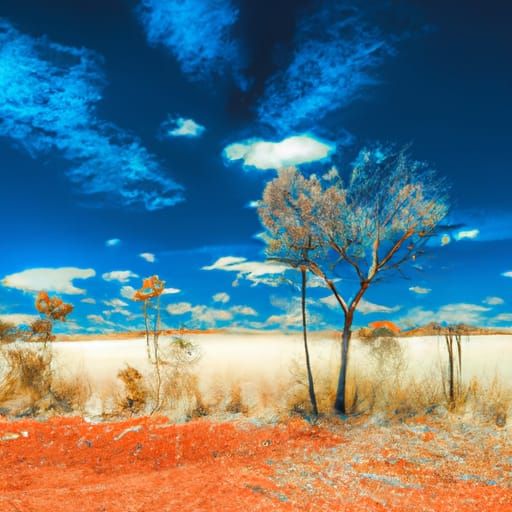 Australian Outback Under the Midday Sun