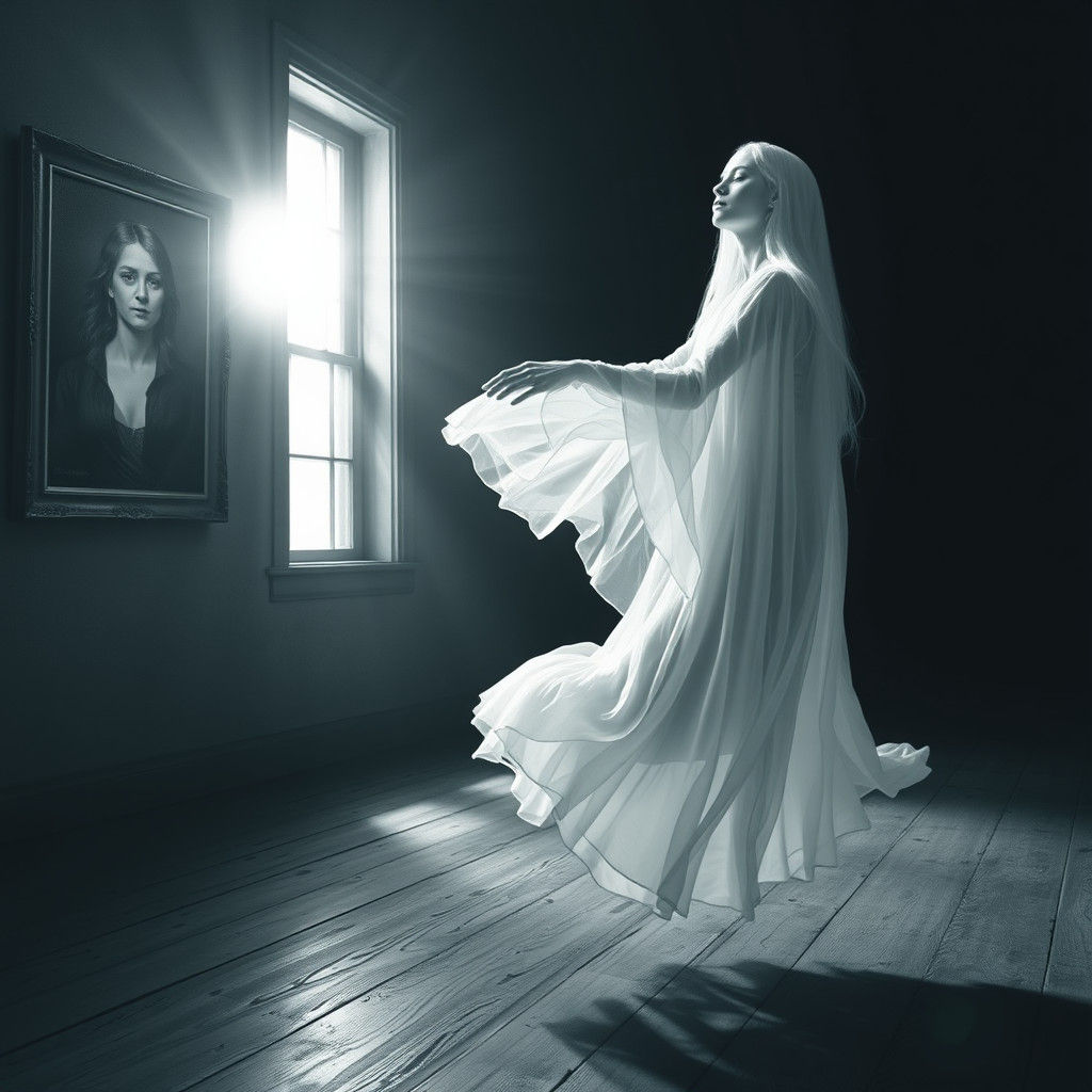 Ethereal Ghost in Gothic Style