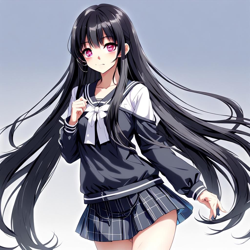 Anime Style Image of K-Pop Idol Wonyoung