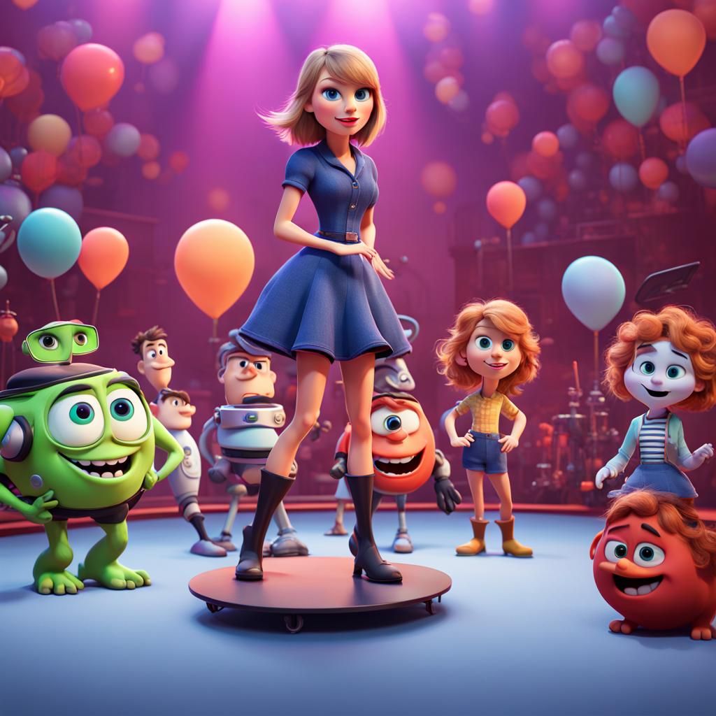 Taylor Swift Eras Tour: Pixar Style Concept Art