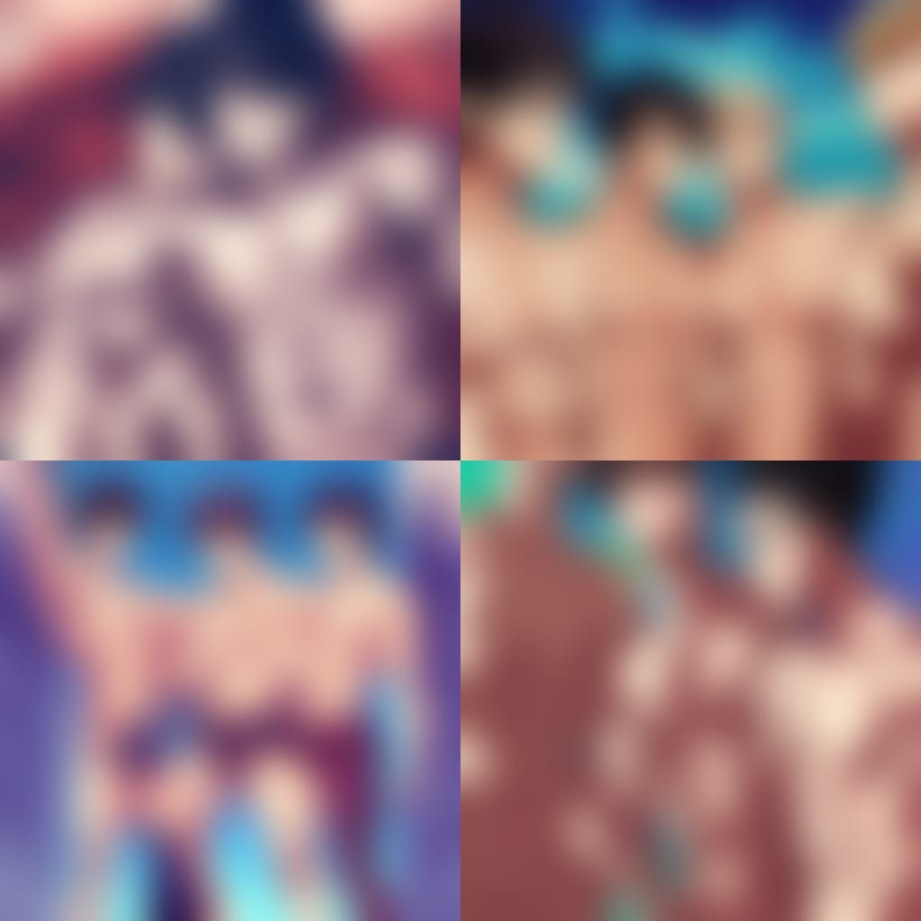 Shirtless Men in Anime Key Visual Style