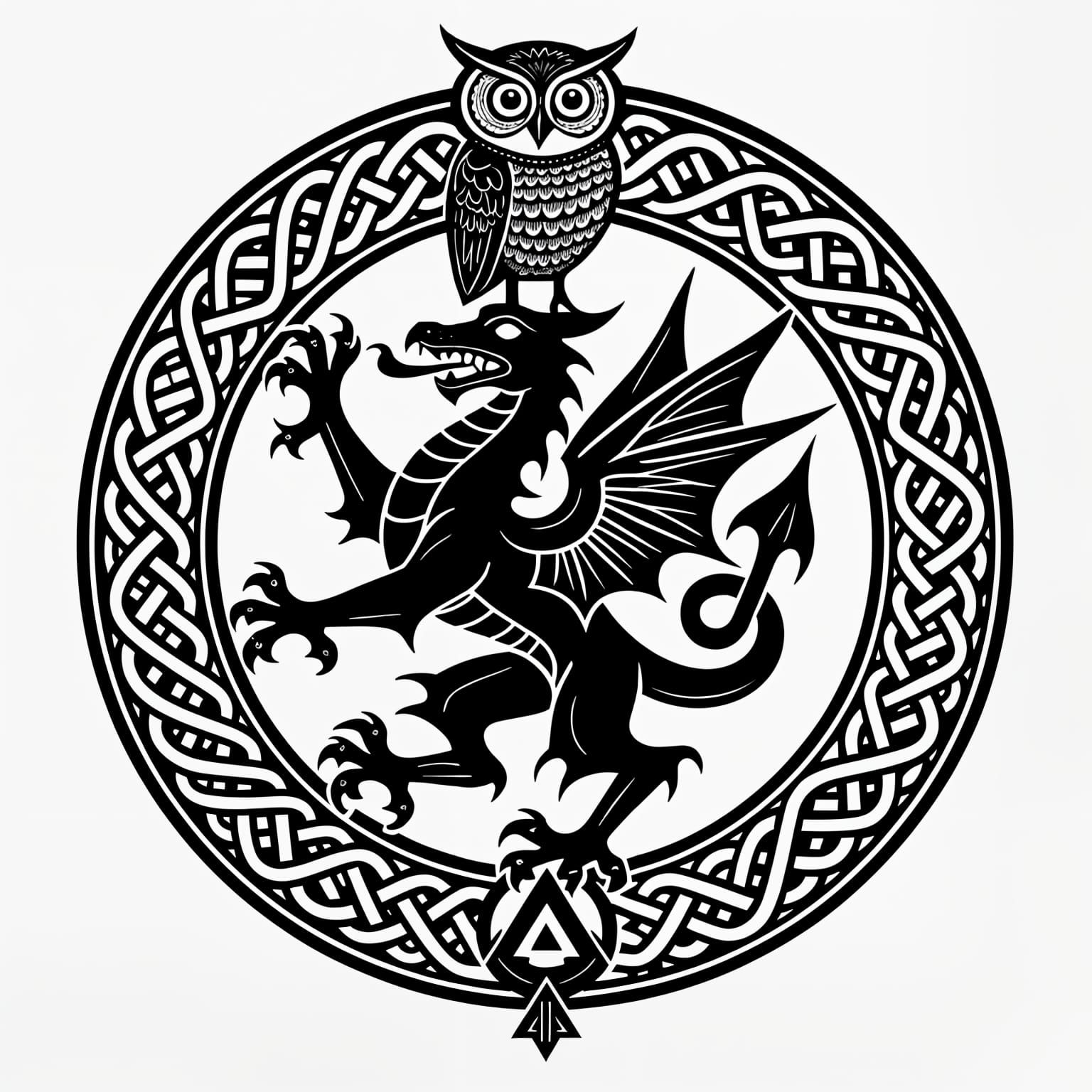 Regal Wisdom and Protectiveness Welsh Heraldic Seal