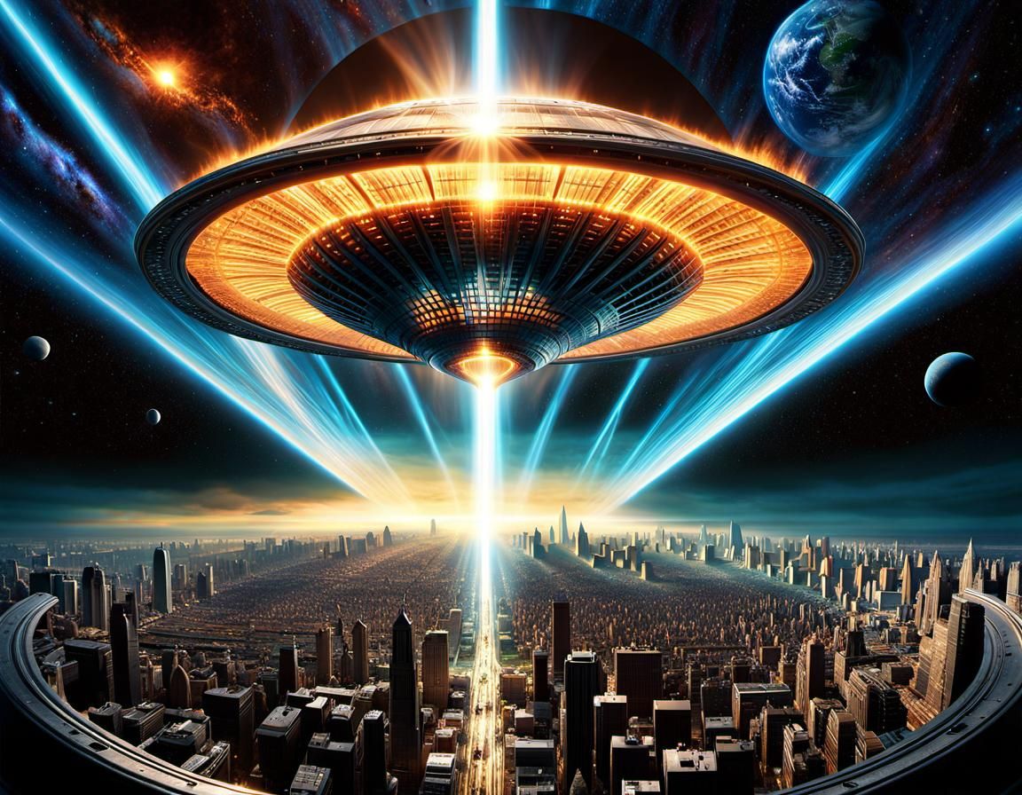 Apocalyptic Alien Invasion Through Wormhole Breach