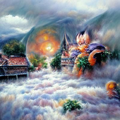 Ethereal Dragon Ball Fantasy Art